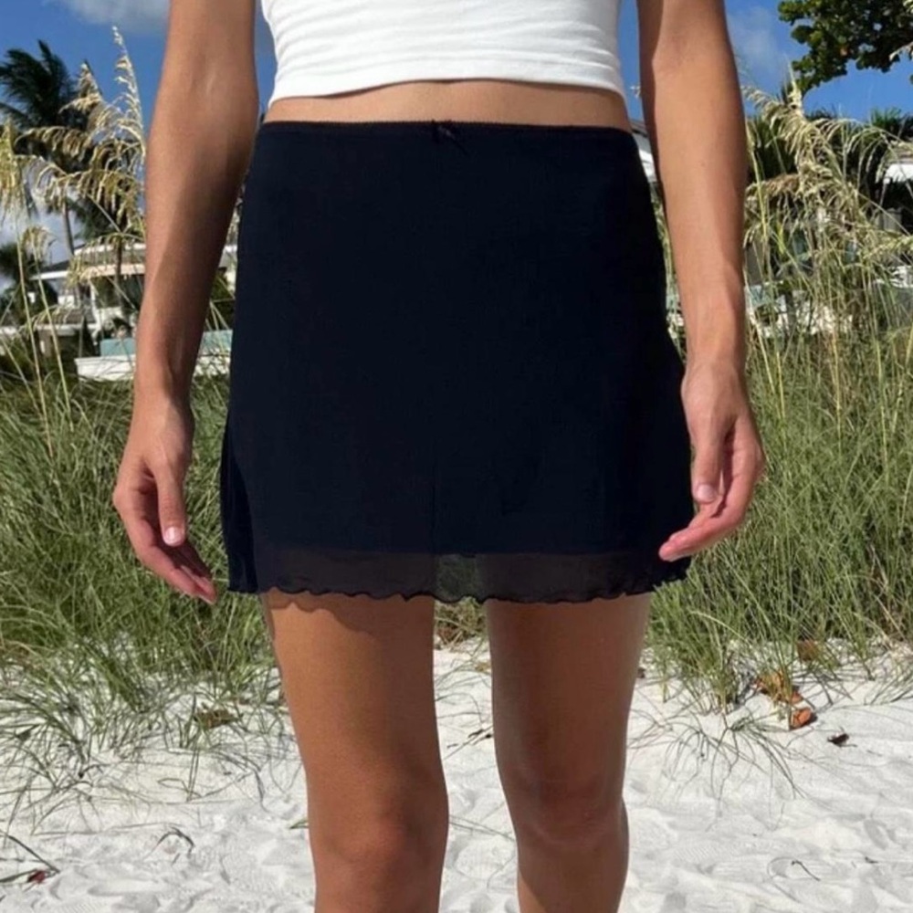 Brandy Melville Ciara Black Mini Skirt